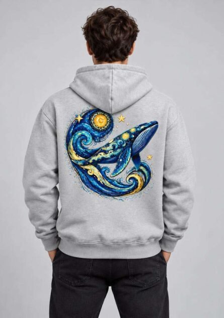 GoofyGiraffe "Celestial Whale" Men's Hoodie - Image 6