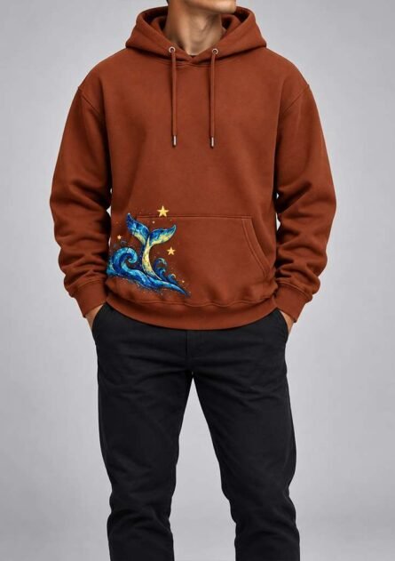GoofyGiraffe "Celestial Whale" Men's Hoodie - Image 4