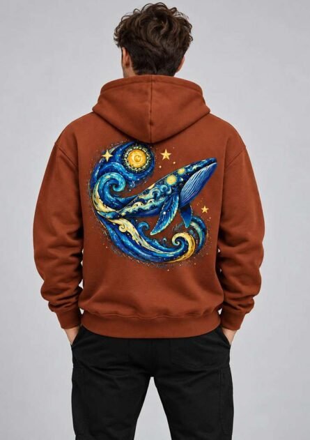 GoofyGiraffe "Celestial Whale" Men's Hoodie - Image 3
