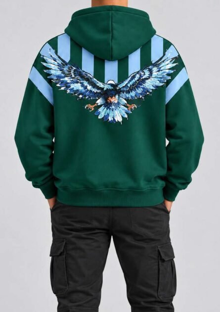 GoofyGiraffe "Skystrike Eagle" Men's Hoodie - Image 9