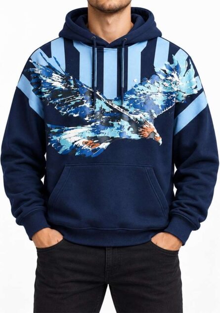 GoofyGiraffe "Skystrike Eagle" Men's Hoodie - Image 13