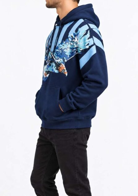 GoofyGiraffe "Skystrike Eagle" Men's Hoodie - Image 14