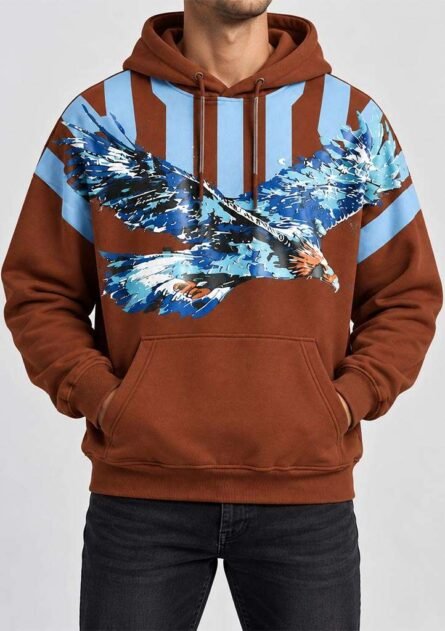 GoofyGiraffe "Skystrike Eagle" Men's Hoodie - Image 10