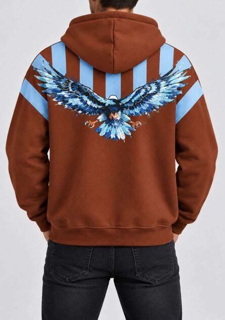 GoofyGiraffe "Skystrike Eagle" Men's Hoodie - Image 12
