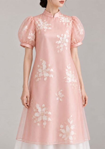 GoofyGiraffe "Peach Floral Bloom" Women's Co-Ord Set - Image 3