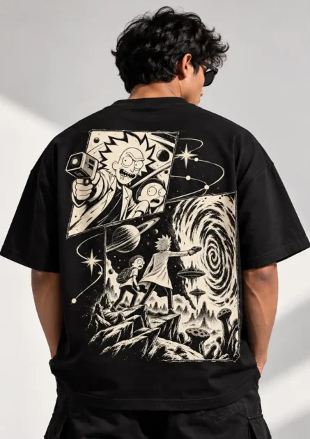 GoofyGiraffe "Space Rift" Drop Shoulder T-Shirt - Image 6