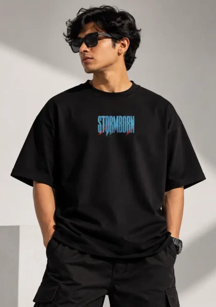 GoofyGiraffe "Stormborn Tiger" Drop Shoulder T-Shirt - Image 3