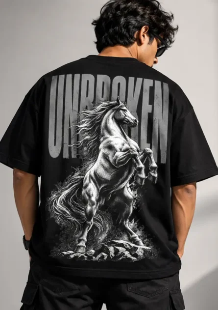 GoofyGiraffe "Unbroken Stallion" Drop Shoulder T-Shirt