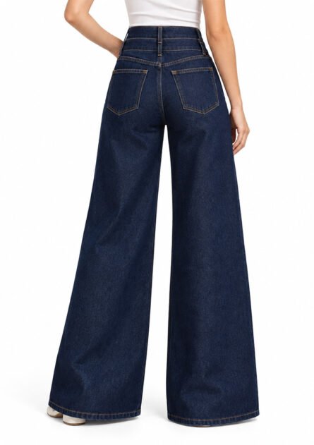 GoofyGiraffe "Indigo Double Waist" Women's Denim Jeans - Image 2