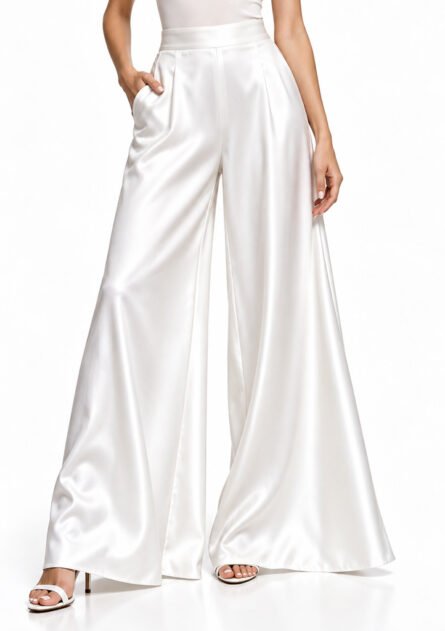 GoofyGiraffe "Pearl Satin Flow" Women's Designer Bottom - Image 1